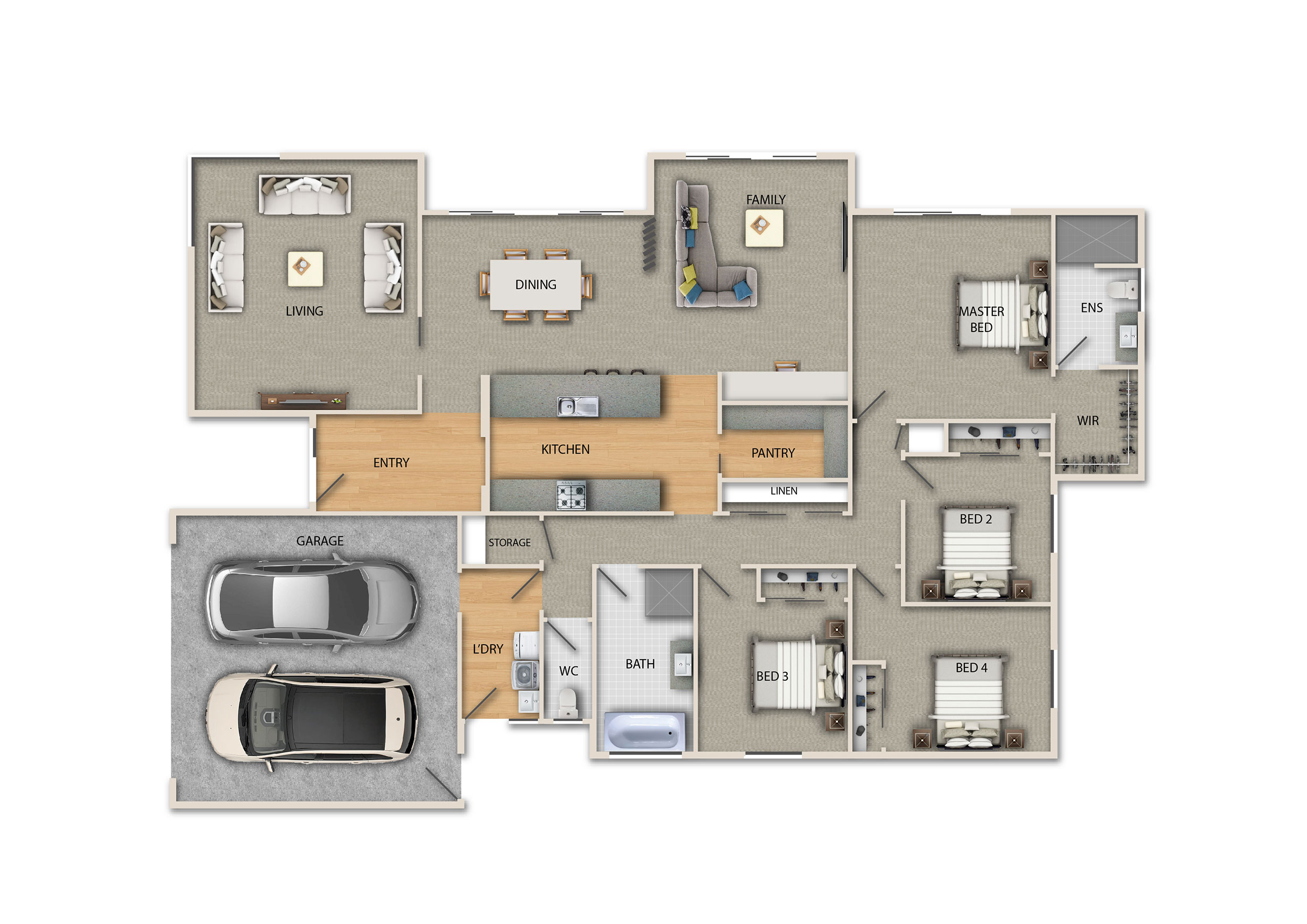 Tekapo floor Plan - Hallmark Homes