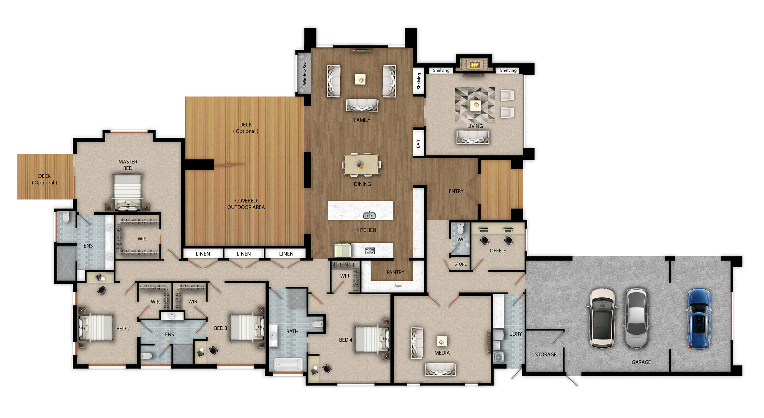 Hallmark Homes Luxury Prestige Series Arrowtown House Floor Plan Christchurch Canterbury New Zealand.