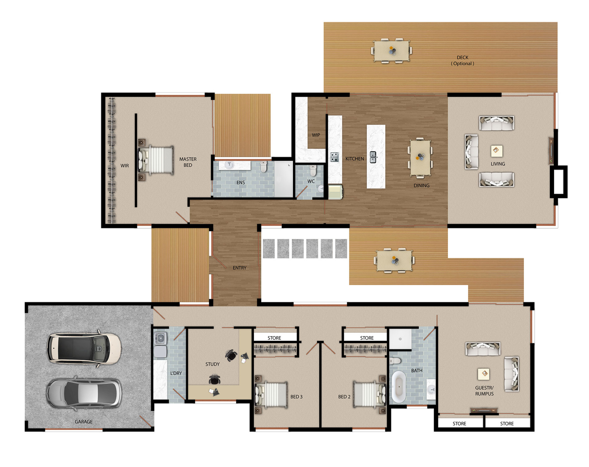 Richmond House Floor Plan by Hallmark Homes Christchurch Canterbury New Zealand. The perfect blend of elegance and functionality with our Richmond design. Indoor and outdoor living spaces with a touch of sophistication.