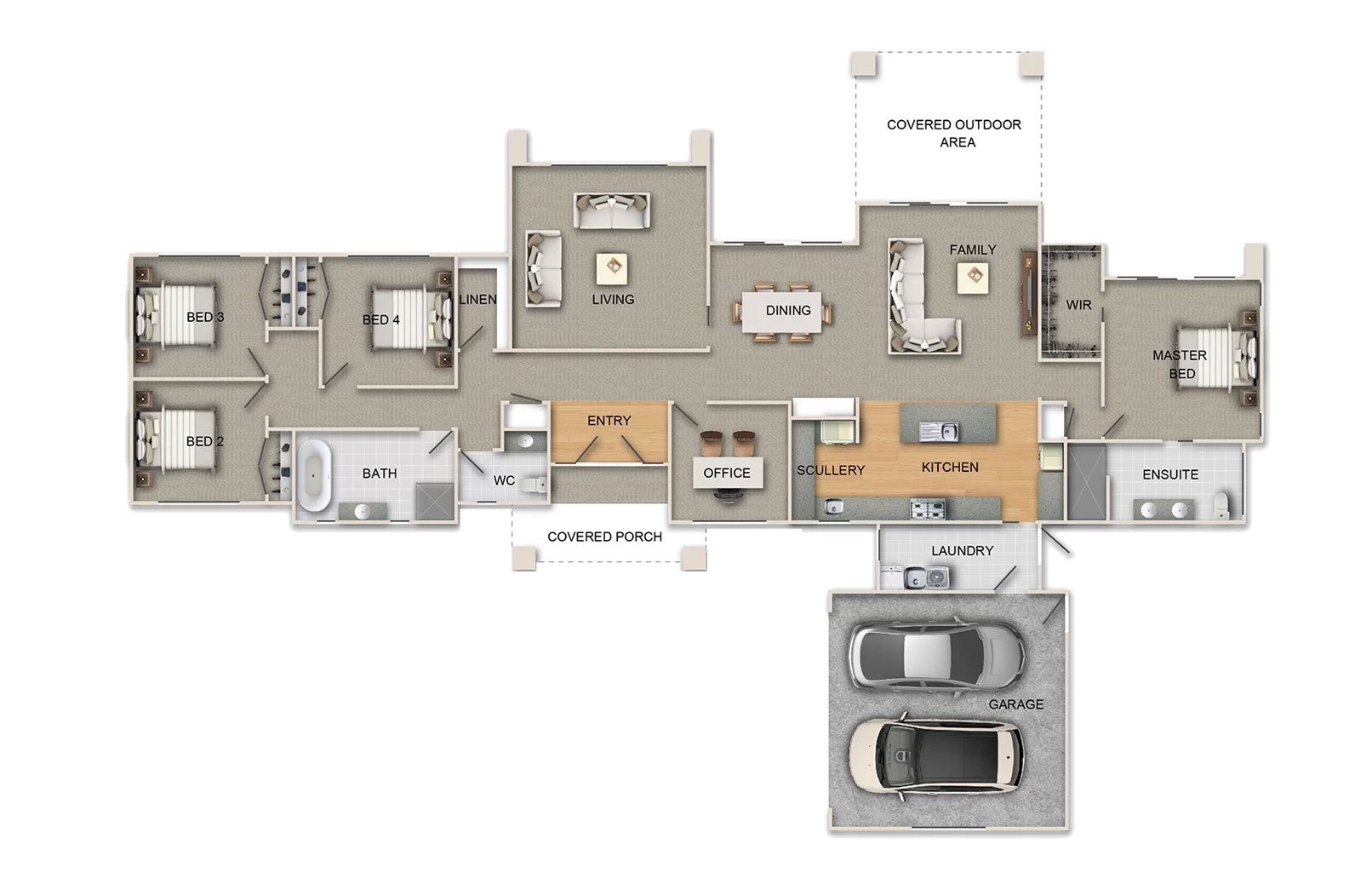 Wanaka floor Plan - Hallmark Homes