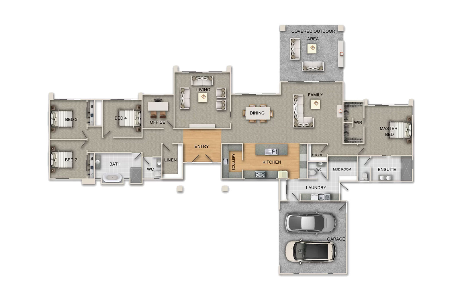 Wanaka floor Plan - Hallmark Homes