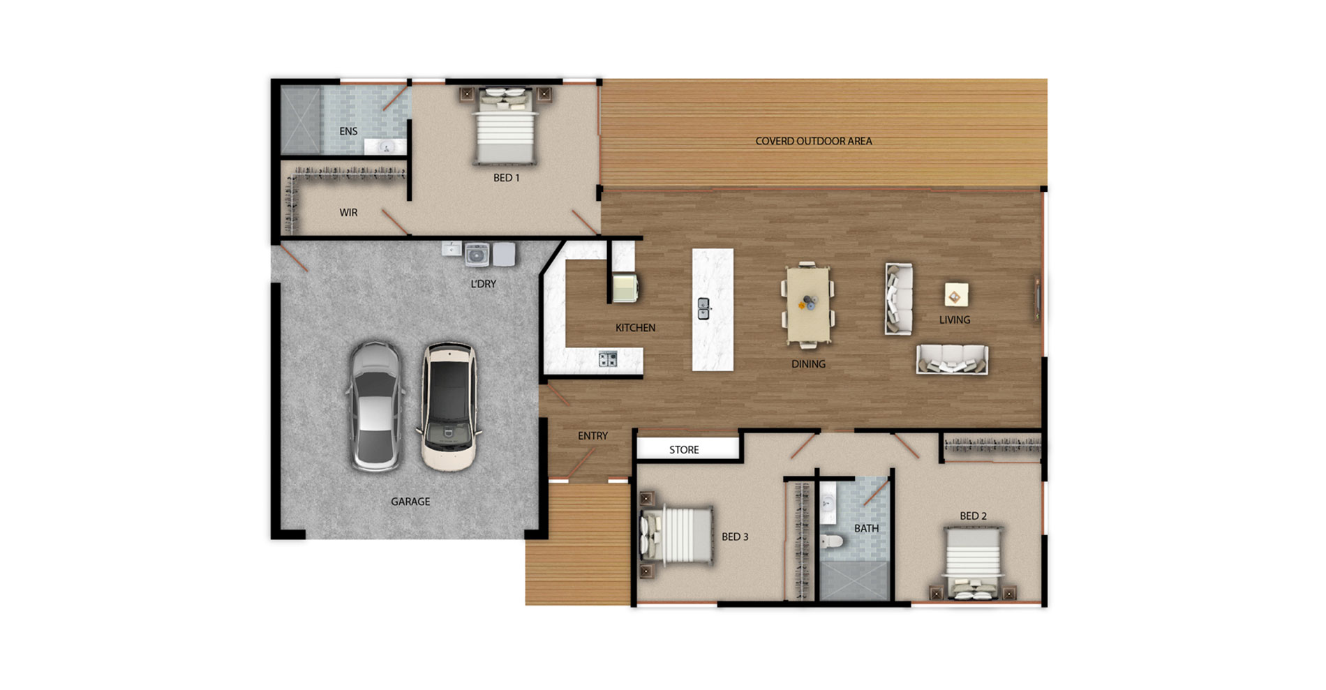 Hallmark Homes Prestige Series Mapua House Floor Plan View Christchurch Builders NZ.