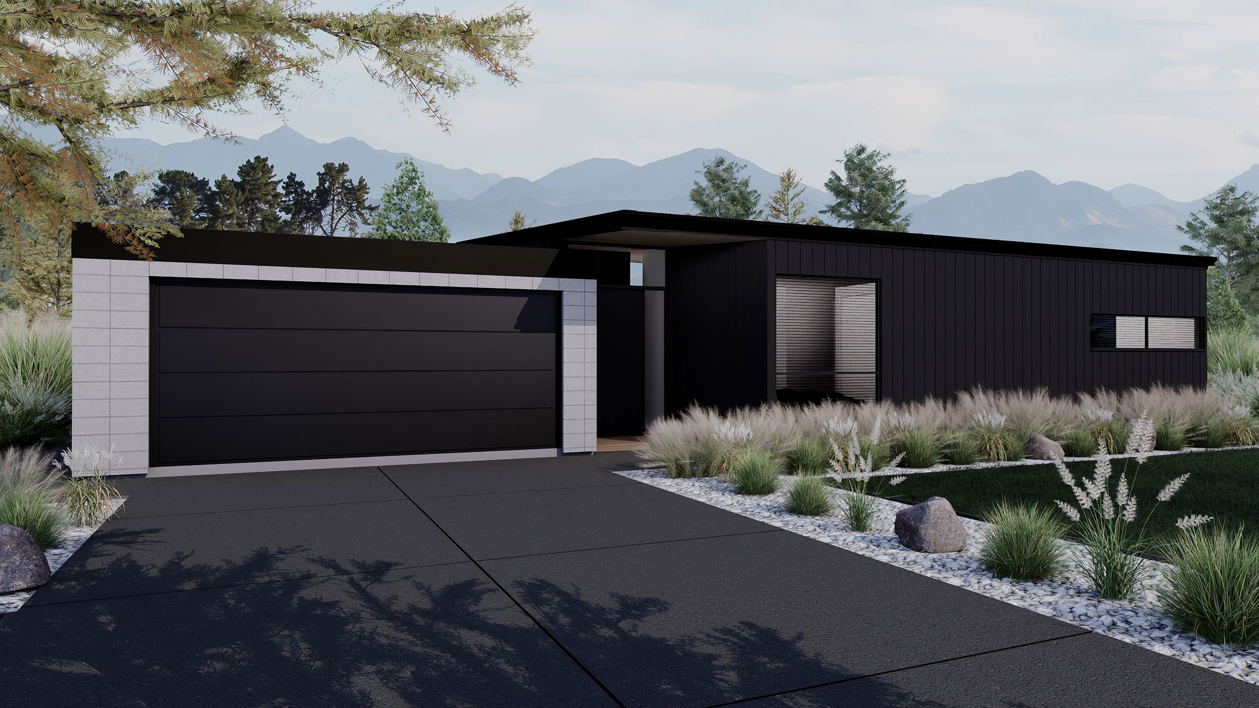 Hallmark Homes Prestige Series Mapua House Floor Plan Front View Christchurch Builders NZ.