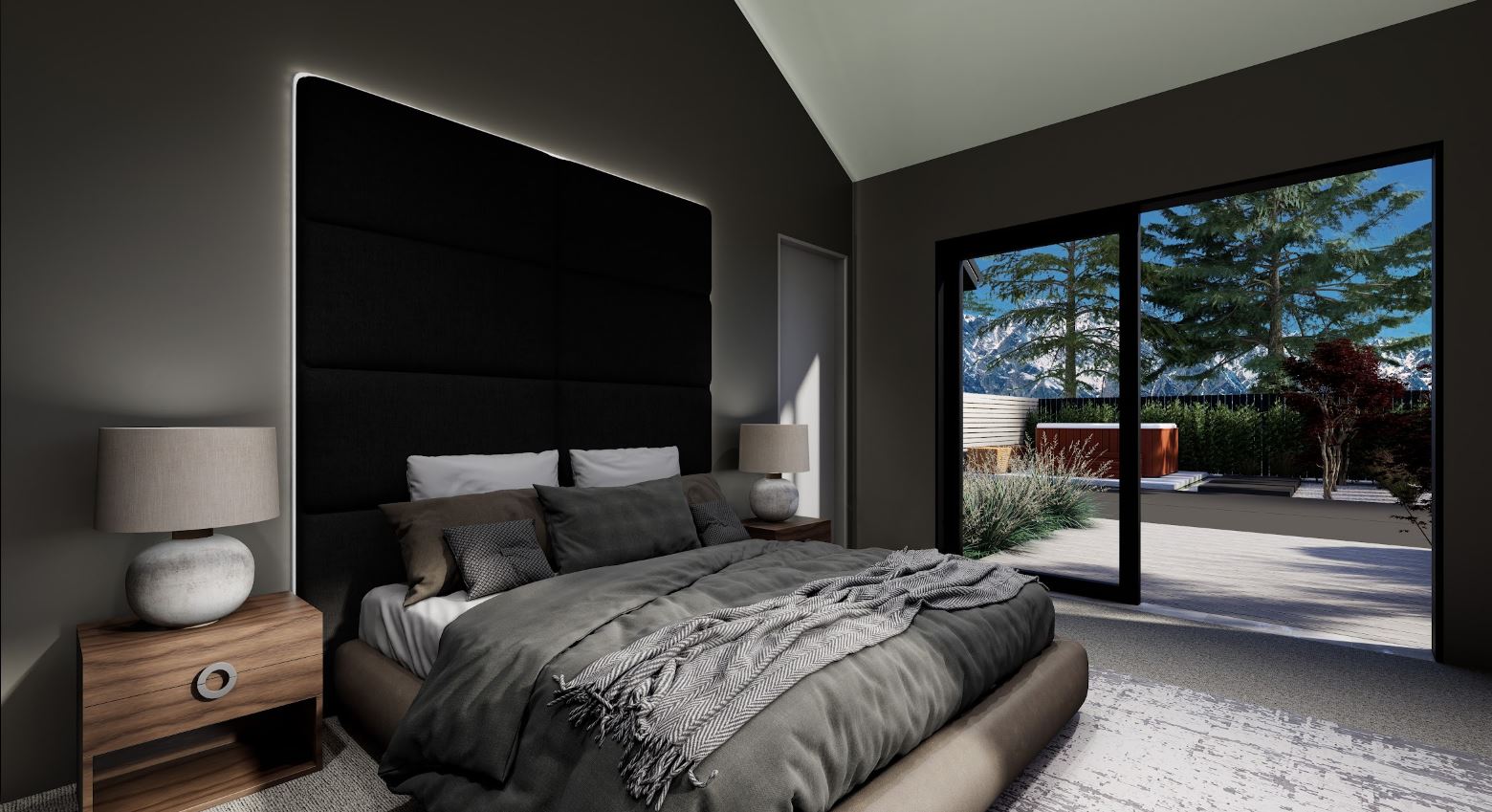 Hallmark Homes Luxury Prestige Series Arrowtown House Floor Plan Master Bedroom View Christchurch Canterbury New Zealand.