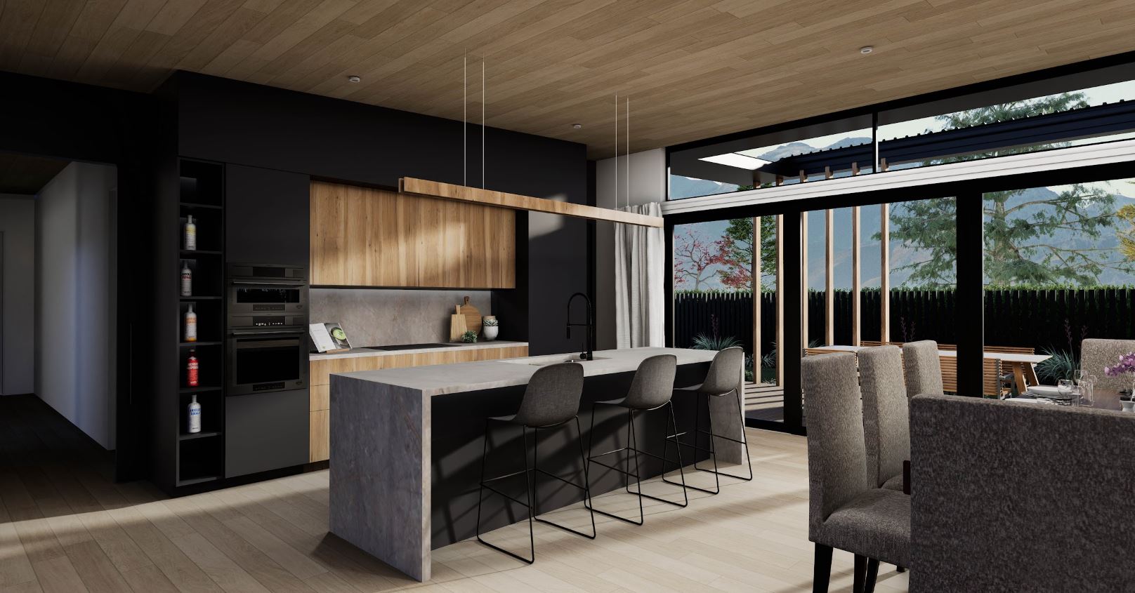 Richmond House Floor Plan Kitchen View by Hallmark Homes Christchurch Canterbury New Zealand. The perfect blend of elegance and functionality with our Richmond design. Indoor and outdoor living spaces with a touch of sophistication.