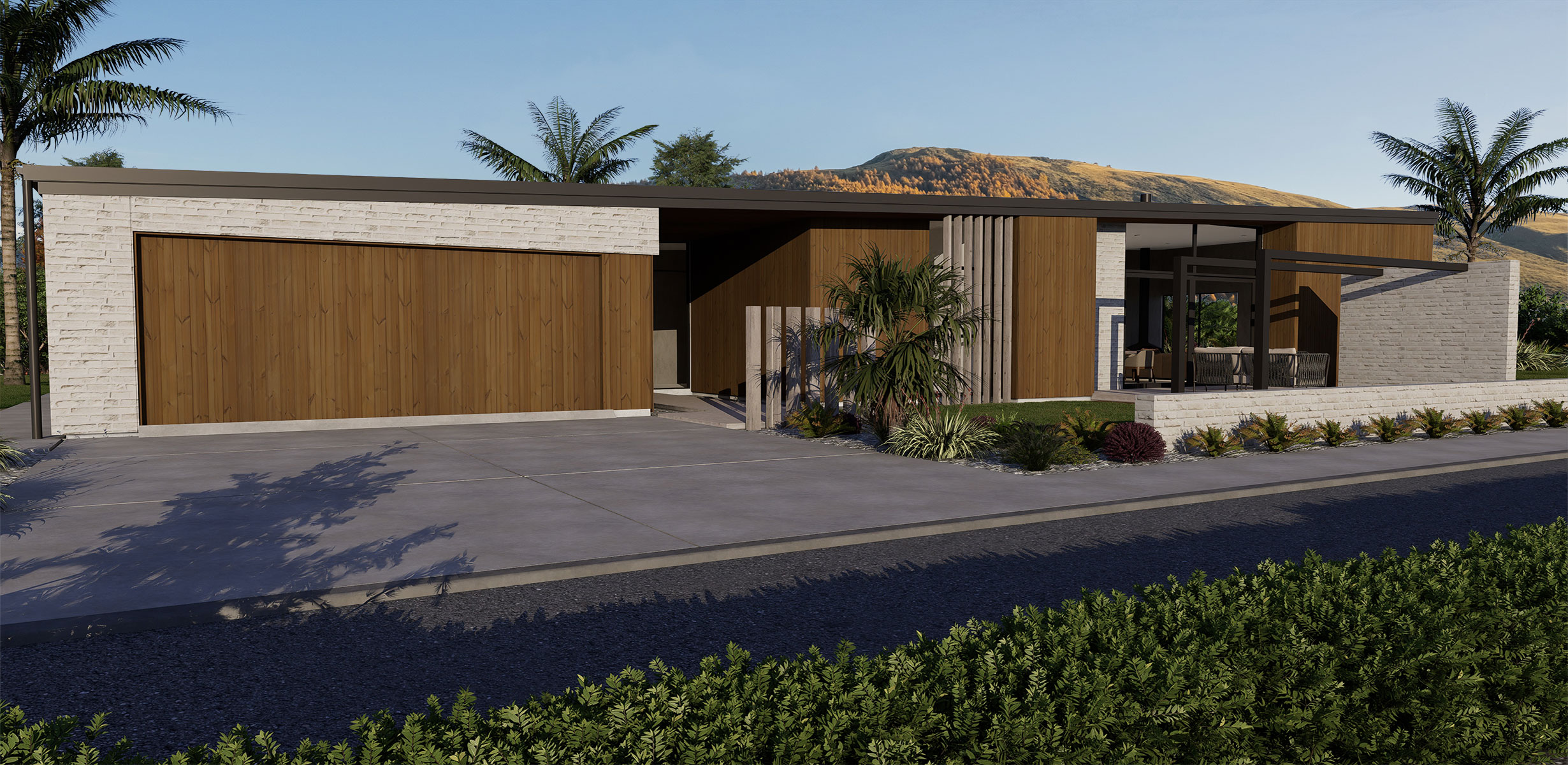 Hallmark Homes Luxury Prestige Series Bremner Bay Front View House Plan Christchurch NZ