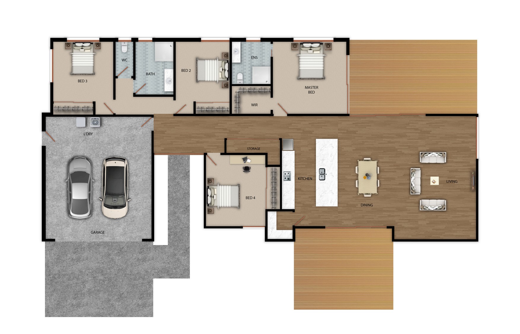 Hallmark Homes Luxury Prestige Series Bremner Bay House Floor Plan Christchurch NZ.
