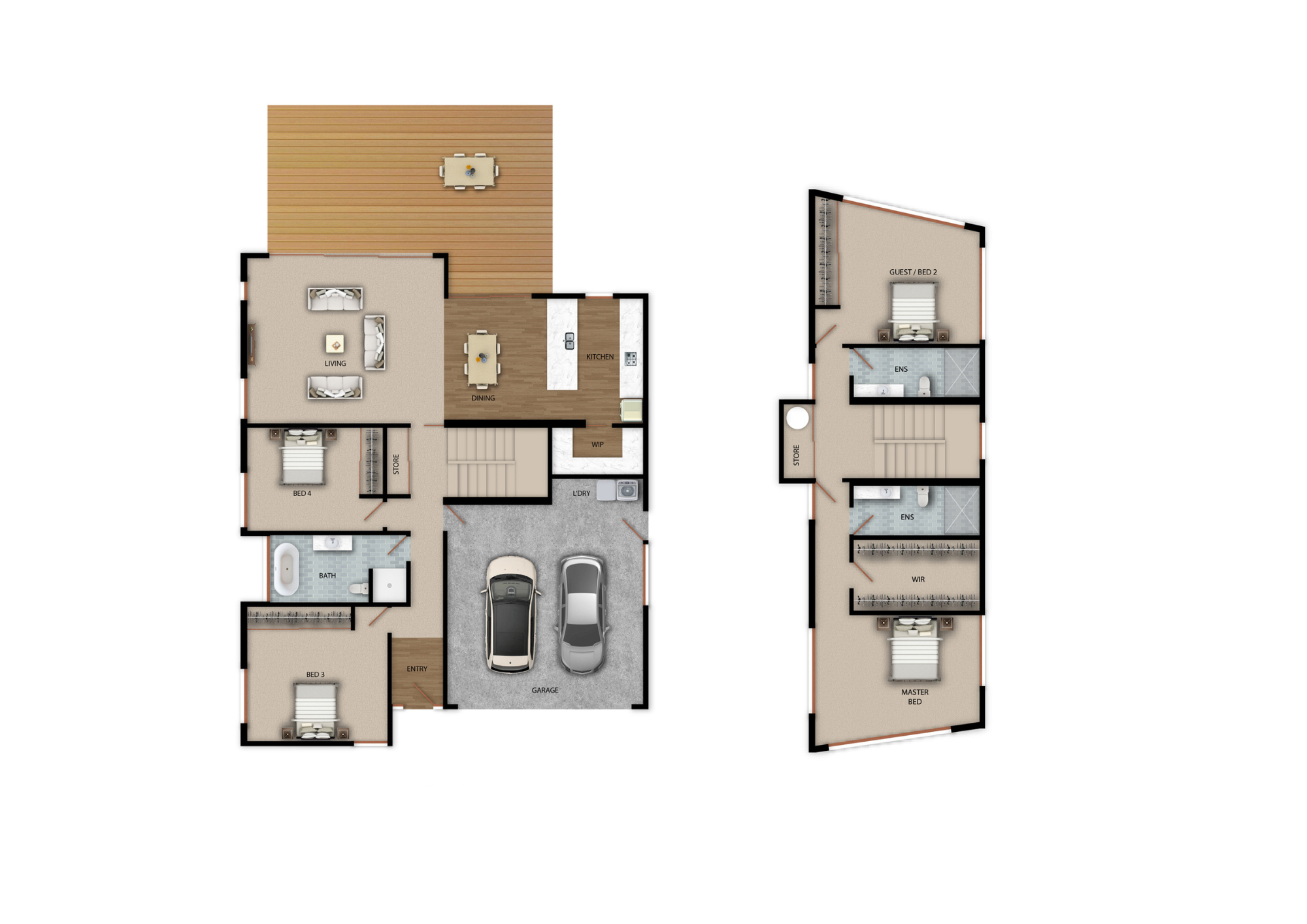 Hallmark Homes Prestige Series Fendalton Deluxe Floor Plan Christchurch NZ.