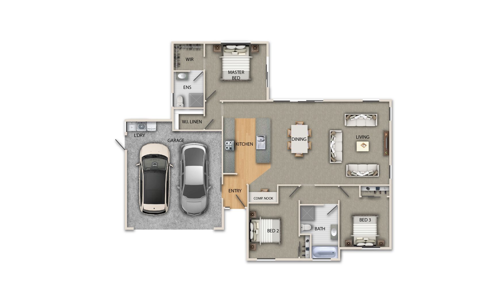 Floorplan of Lyttelton 160 stylish family home