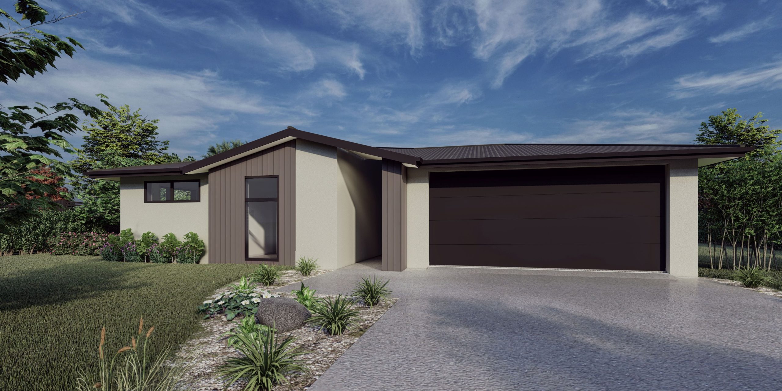 Modern 4-bedroom home for compact sites