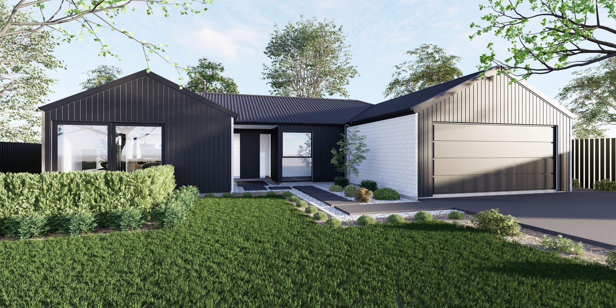 Open-plan living in U-shaped 171m² home