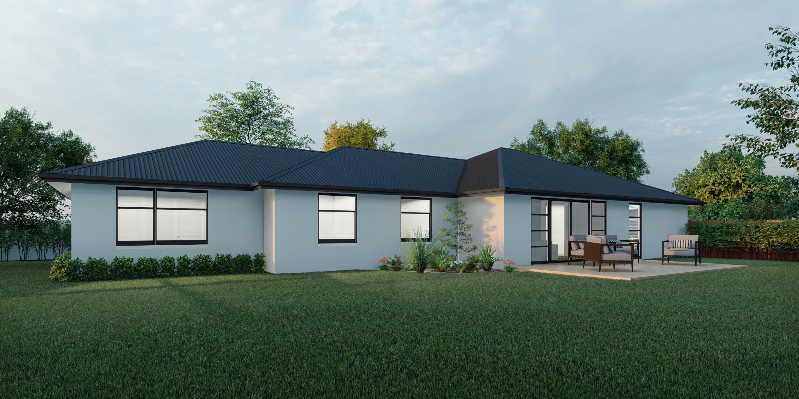 Exterior of spacious 190m² family home