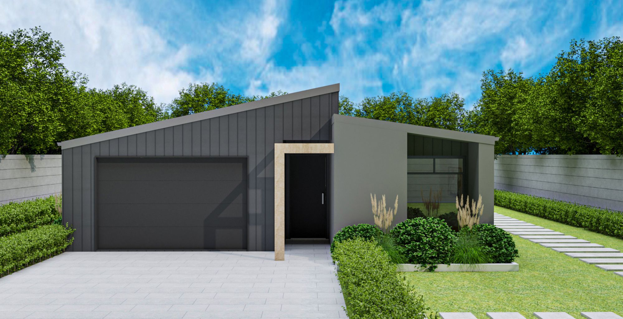 Akaroa Plus Front - Modern family home