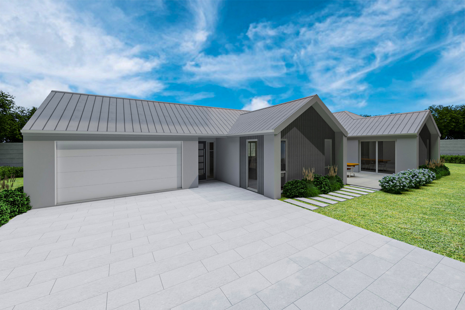 Exterior of functional 170m² home design