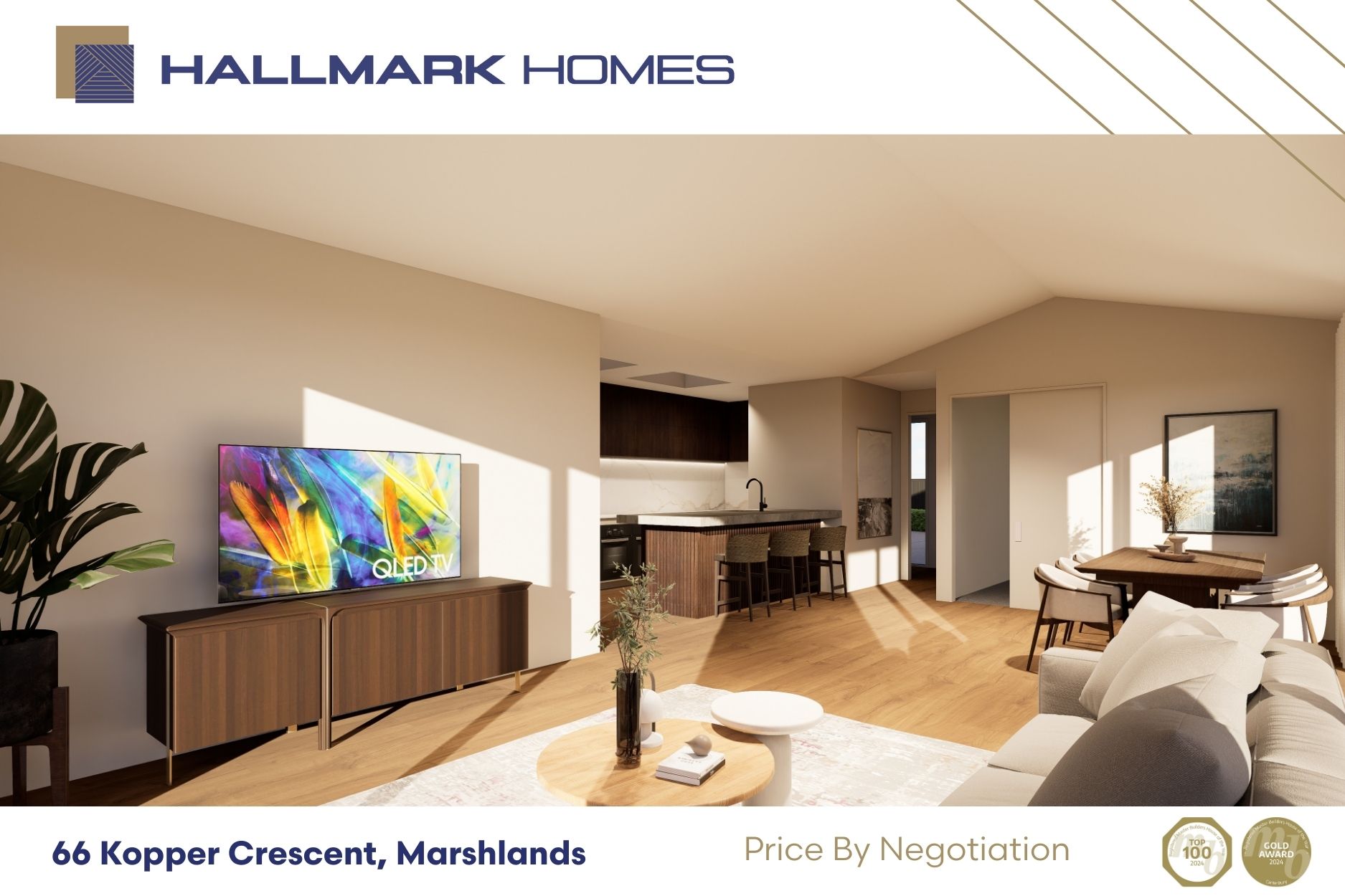 Kitchen render of House and land package in christchurch