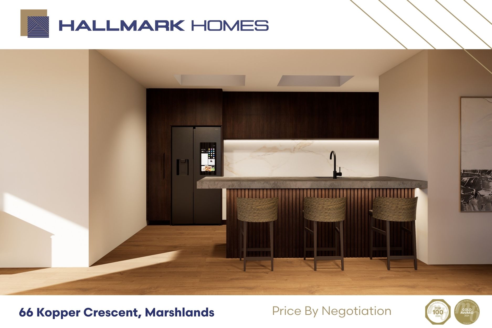 Designer kitchen in House and land package in christchurch. 220m2 designer home in Okabridge