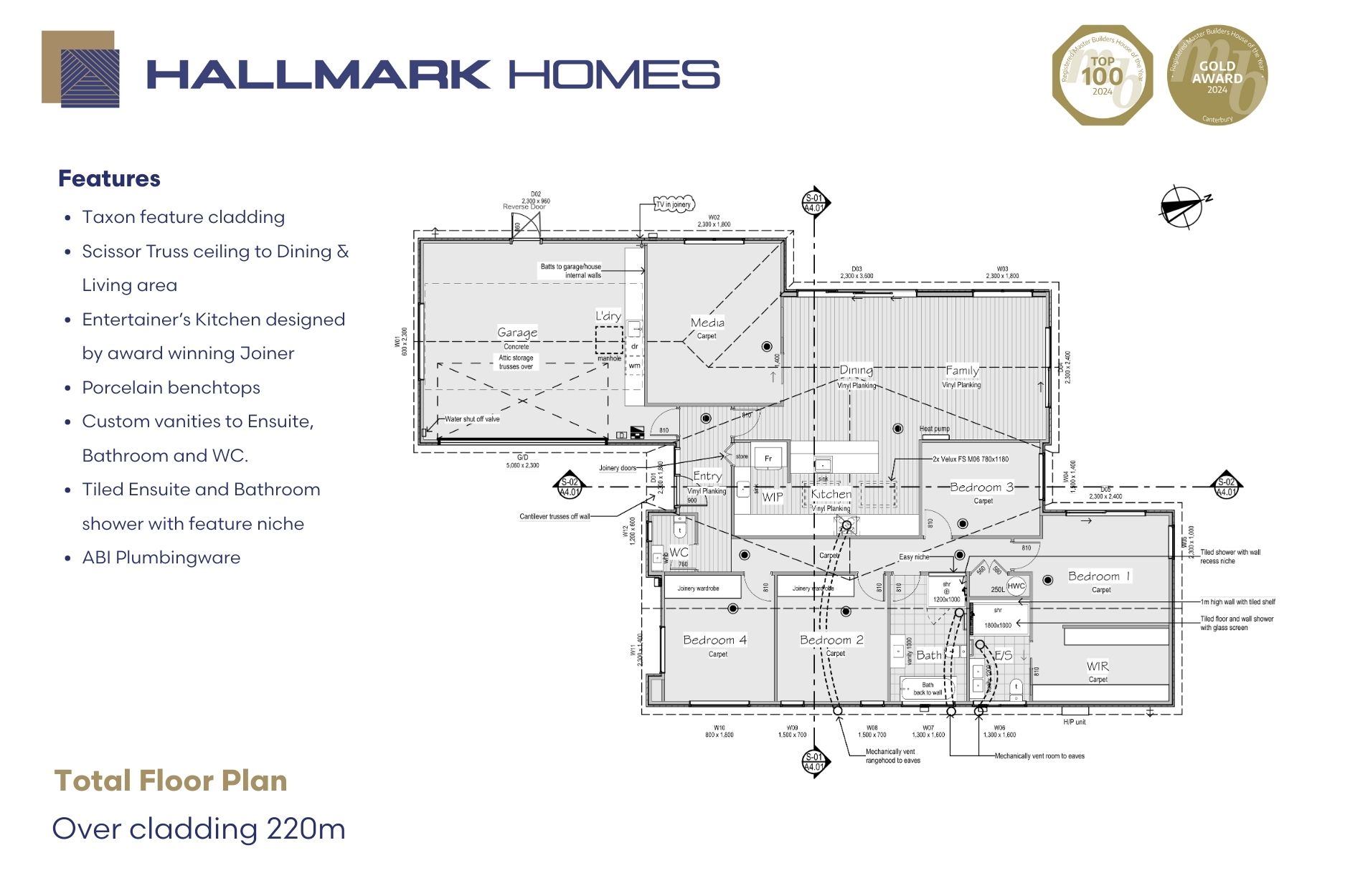 Floorplan on house and land package in christchurch