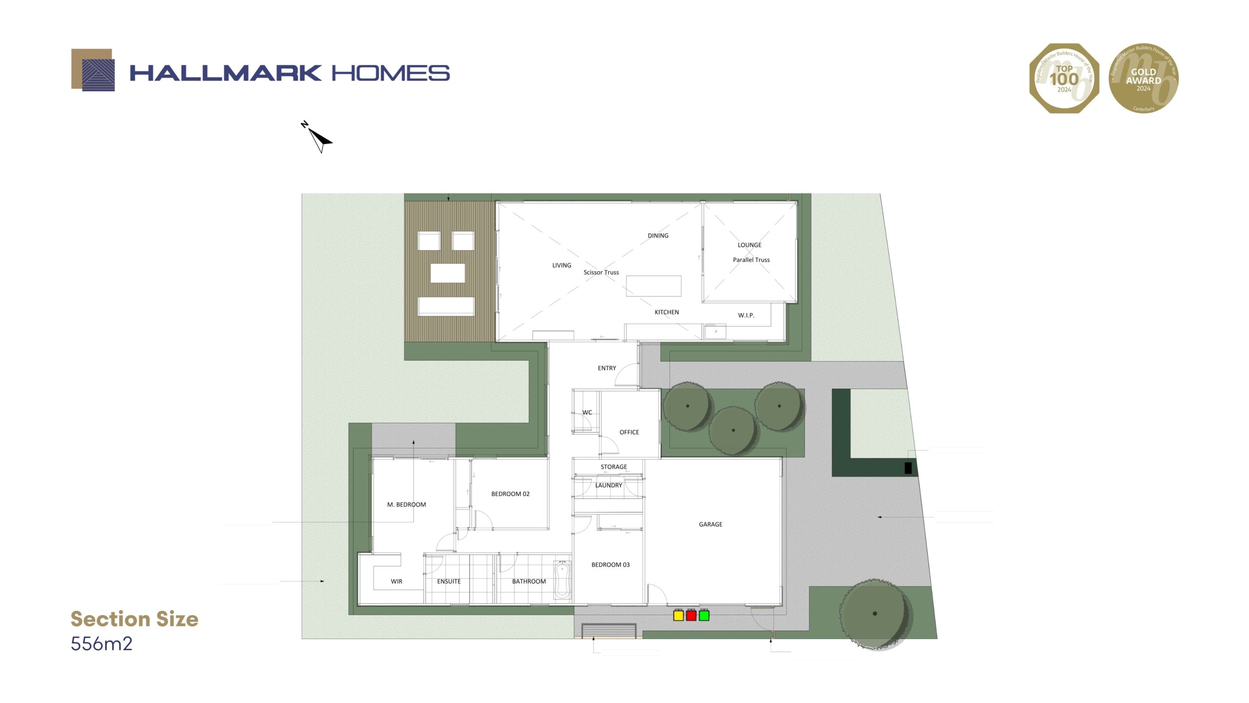 Lot 32 Braidstone site plan of a 556m2 section in prebbleton