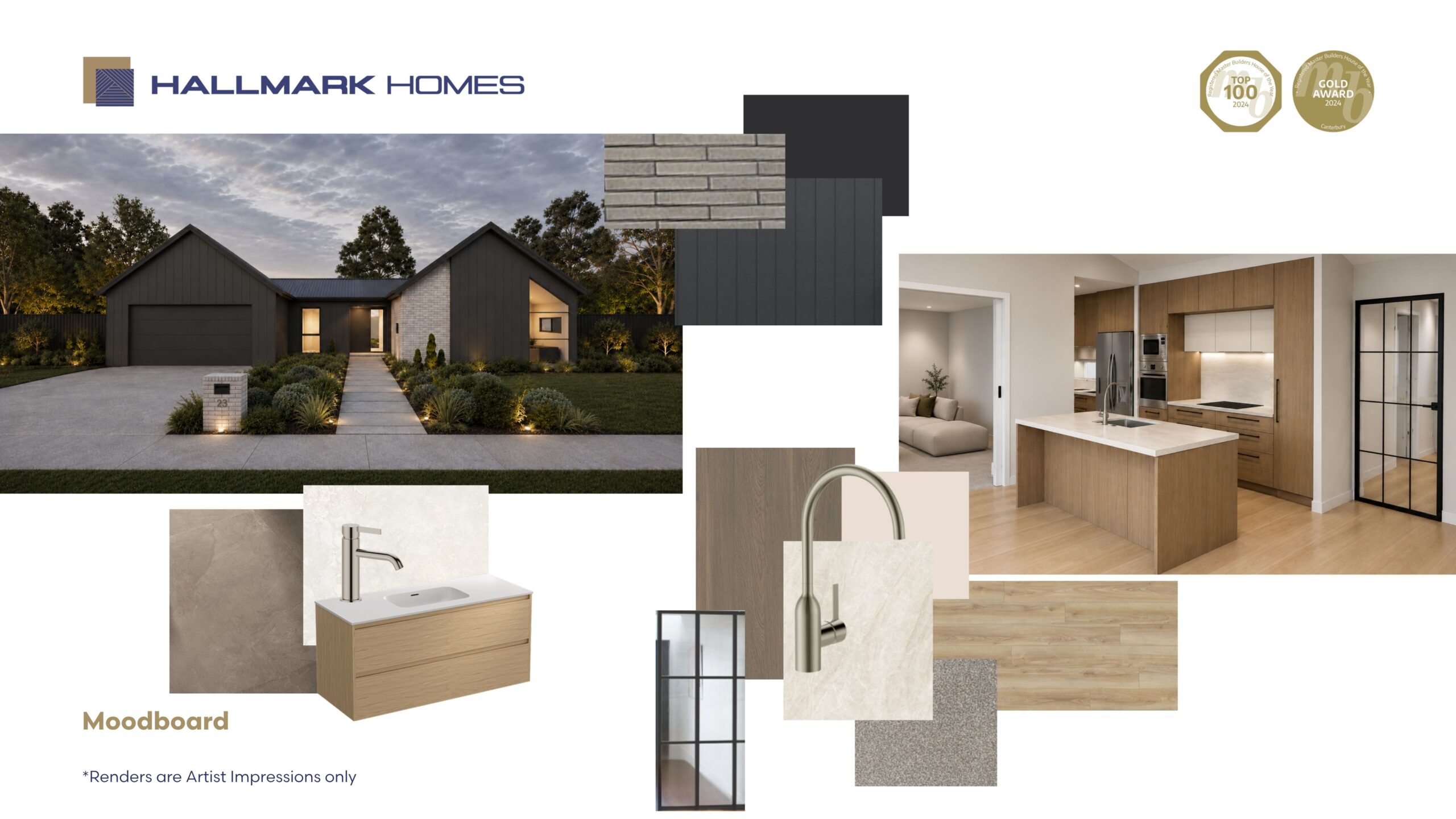 Designer Moodboard of a home in Prebbleton.
