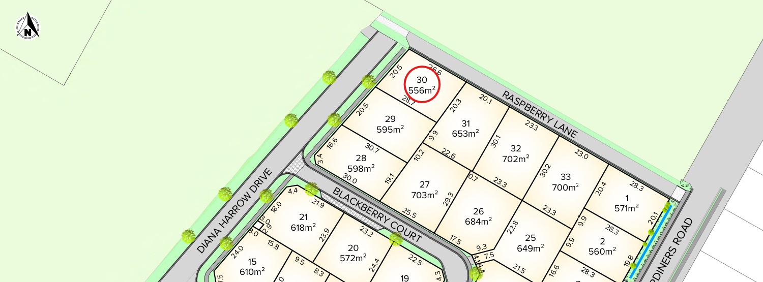 Berryfields section available for House and Land package